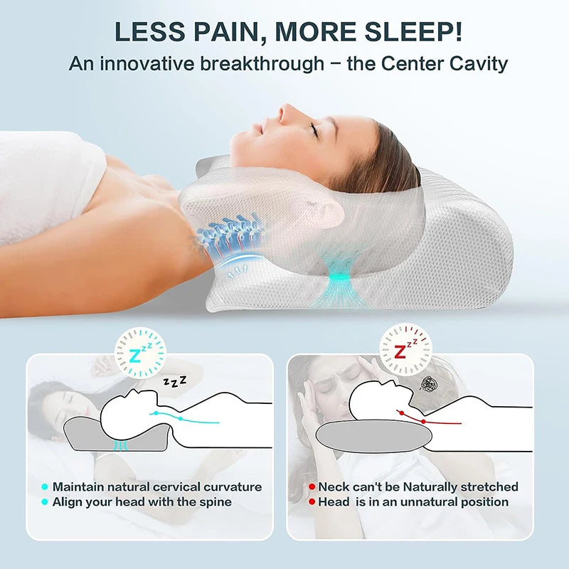 AeroRest™ - Butterfly Memory Foam Cervical Pillow